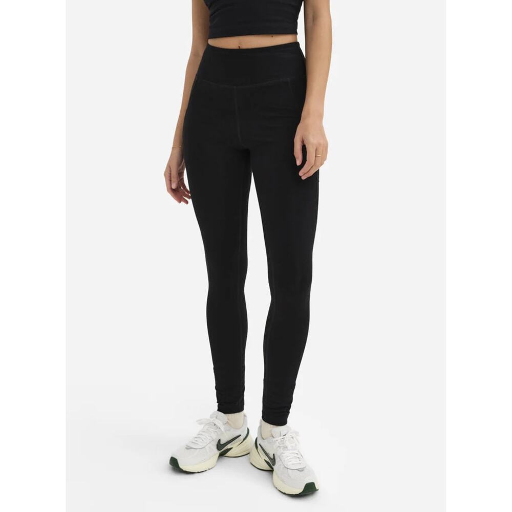 MATE the Label Stretch Pocket Legging Full Length Black Medium Organic Cotton